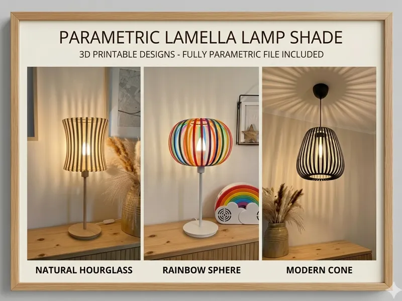 Parametric Lamella Lamp Shade