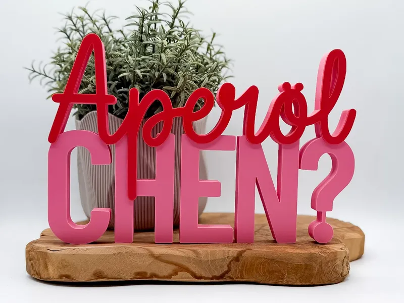 Aperölchen? – 3D-Aufsteller