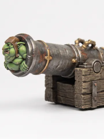 Accesorio para impresora 3D: Fat Goblin / Gretchen stuck in Cannon — vista de referencia 2