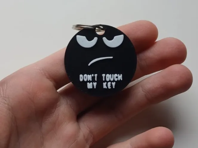 Don't touch my key Keychain