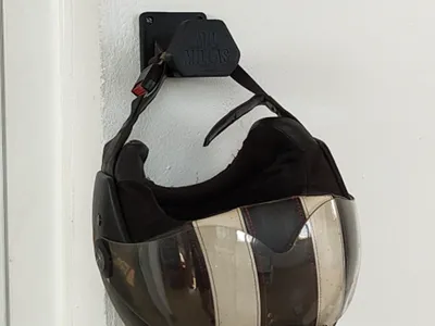 Minimal Motorcycle Helmet Wall Mount