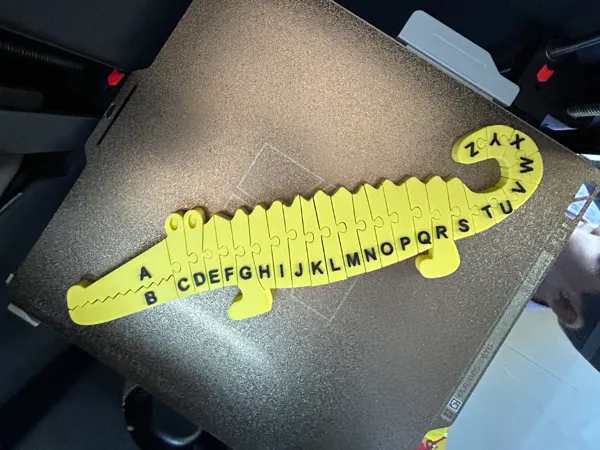 Crocodile alphabet