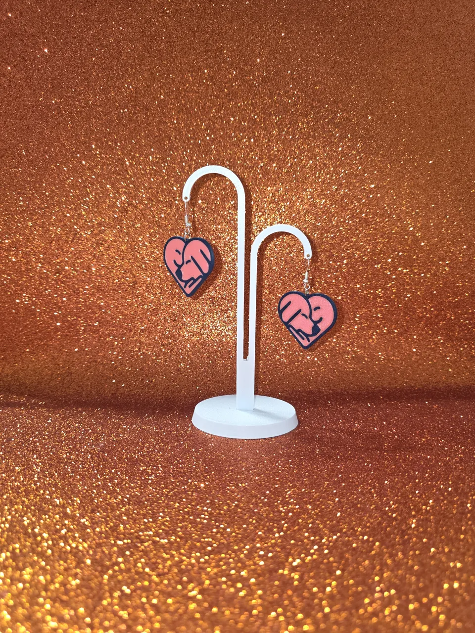 Animal love earrings view 3