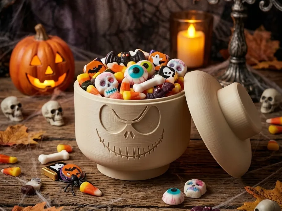 LegoStyle BRICK container - Spooky Pumpkin King - Free 3D Print Model ...