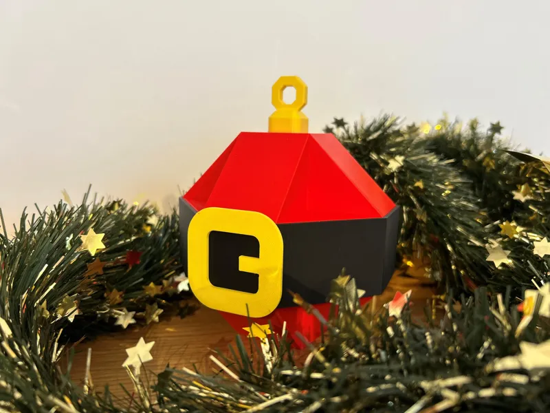 Santa Christmas Ball (minimalistic & stylized)
