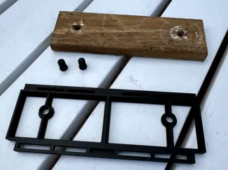 IKEA Runnen wood deck edge