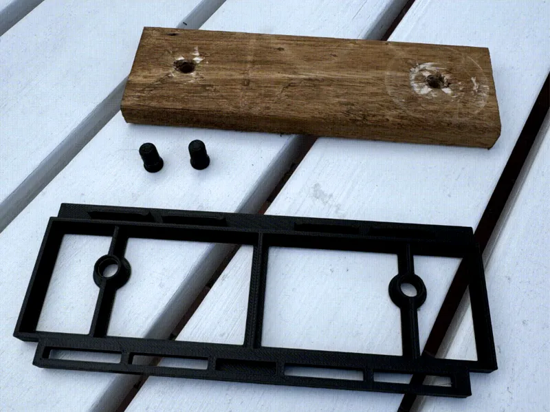 IKEA Runnen wood deck edge