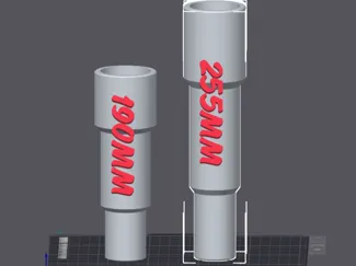 Extended up-rod for A1 AMS lite rotating stand