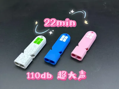 Extra Loud Whistle, 115 Decibel Dual Frequency, Outdoor Survival, Lanyard Hole (25min)