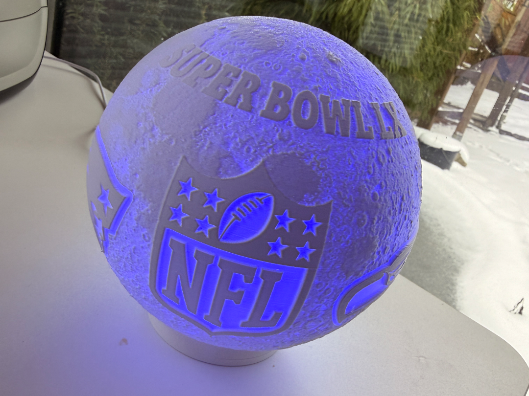 Super Bowl LX Moonlamp - LED Lamp Kit 001