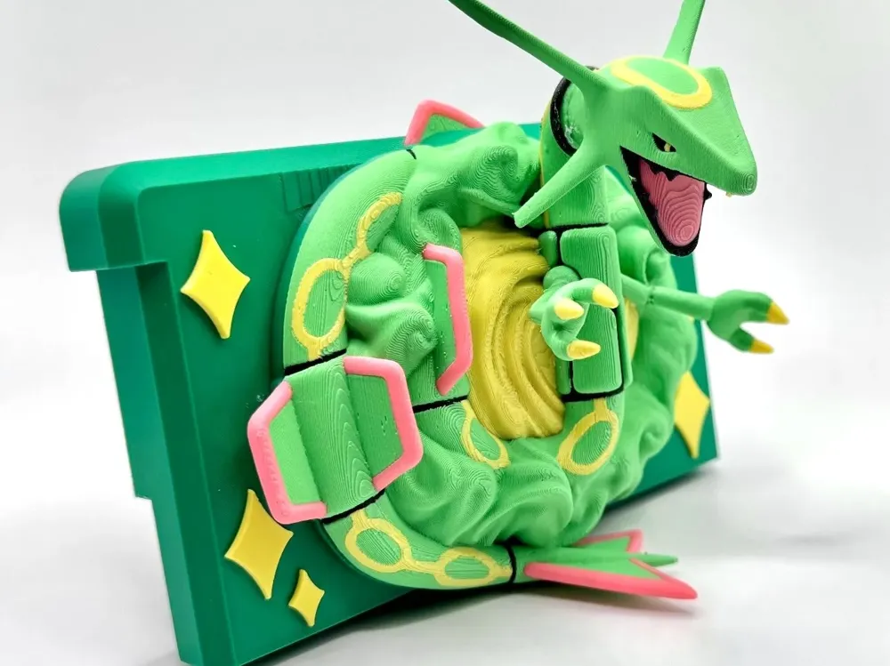 ポケモンカードダスレックウザ３Ｄ 3Dプリント レックウザ ポケットモンスター エメラルド ゲームボーイ