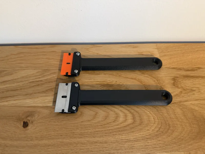 Scraper -- Long handle,  Plastic & Metal blade 