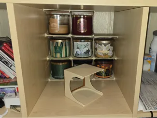 Bath & Body Works 3-wick candle shelves
