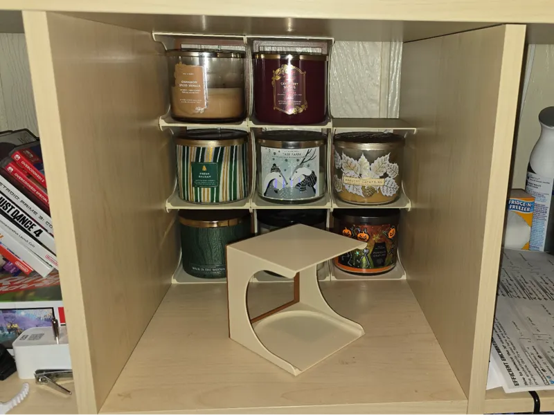 Bath & Body Works 3-wick candle shelves