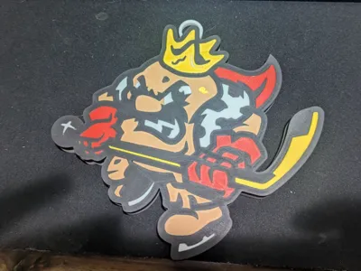 Spud Kings Mascot on Ice Necklace