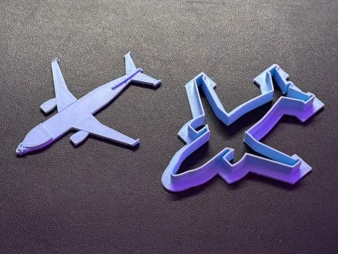 Airbus Beluga A300-600ST Christmas Cookie CutterV2