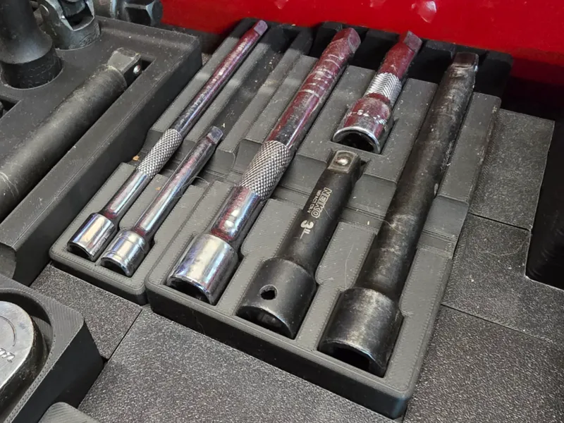 Gridfinity 3/8" Drive Socket Extension Organizer