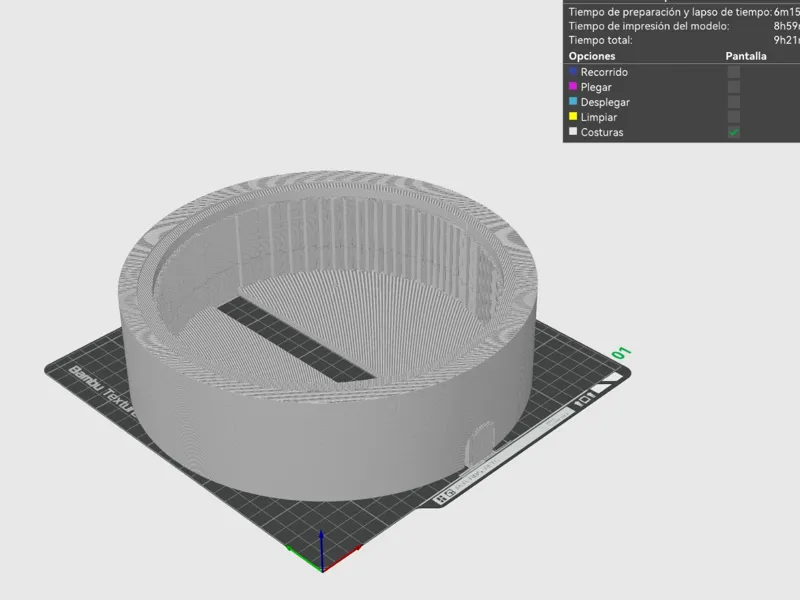 Molde para plafon led 25cm