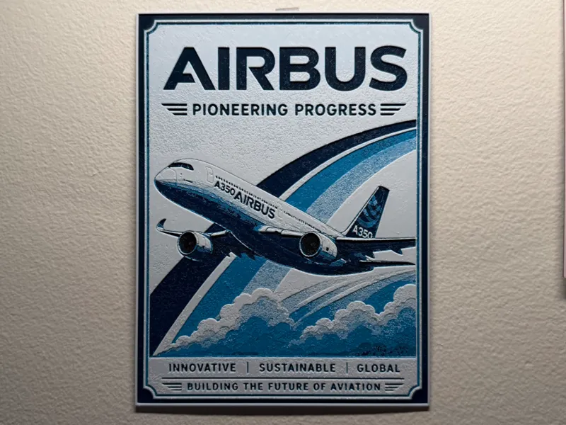 Airbus Poster Style HueForge