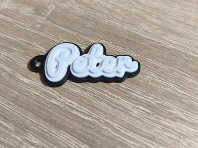 Keychain Peter BlackWhite