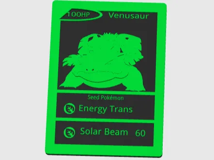 Venusaur Pokecard