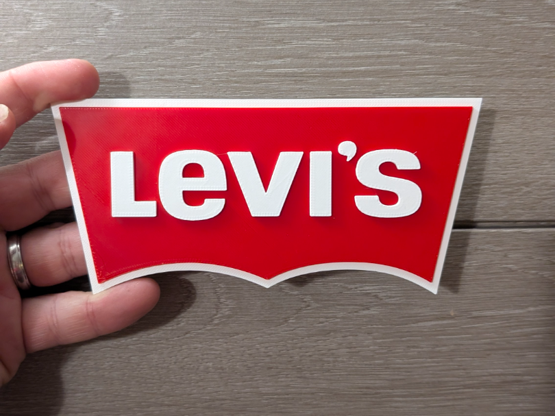 Levi's Jeans logo sign plaque 2-sizes