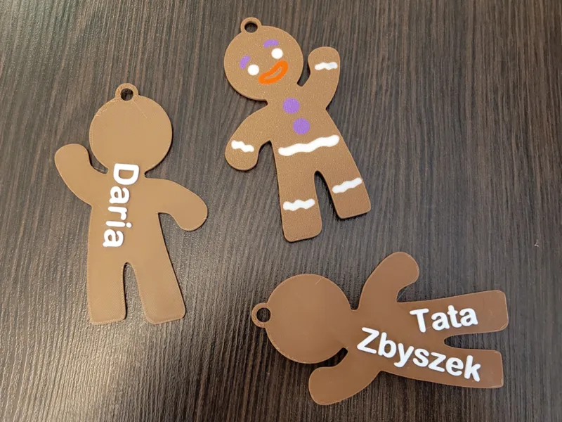 Personalized Christmas Gift Tag – Gingerbread Man