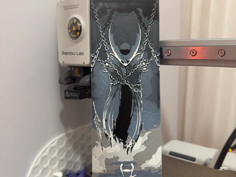 Hollow Knight vs Pure Vessel - HueForge bookmark