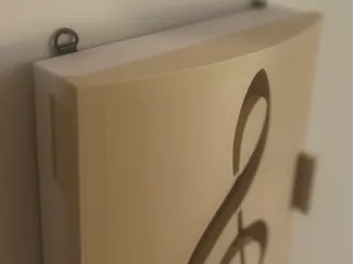 armadietto porta chiavi con chiave violino/basso