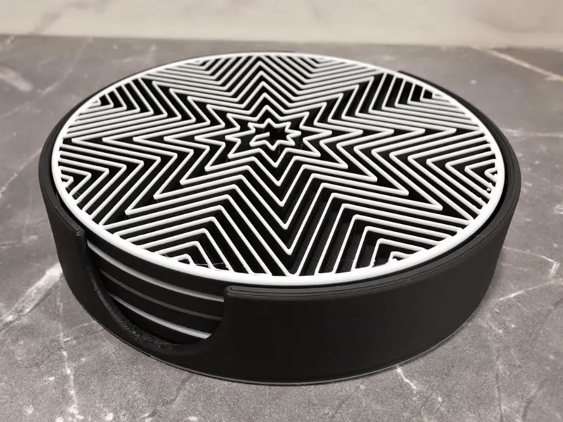 Infill Coasters - with holder