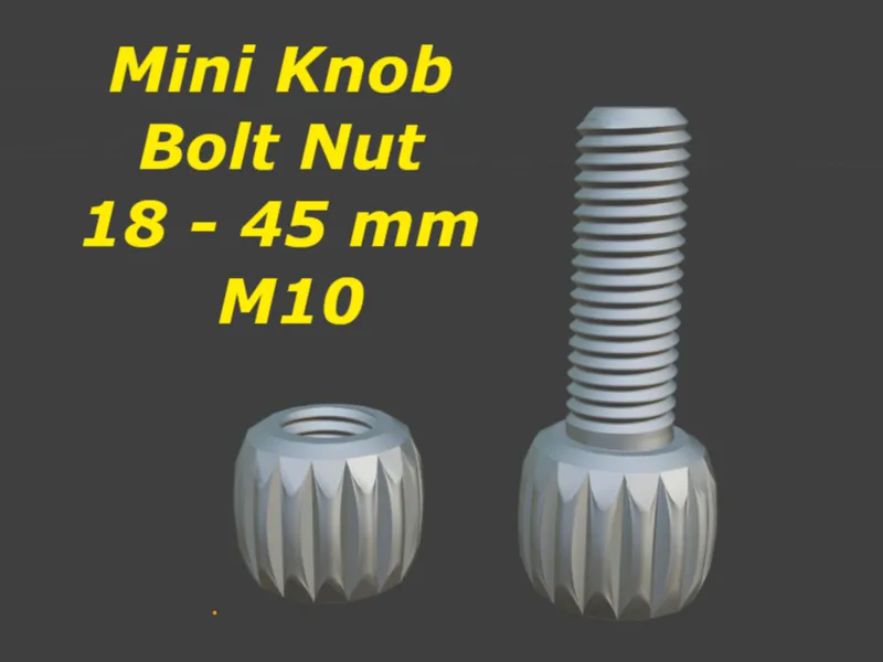 Mini Knob Bolt Nut M10