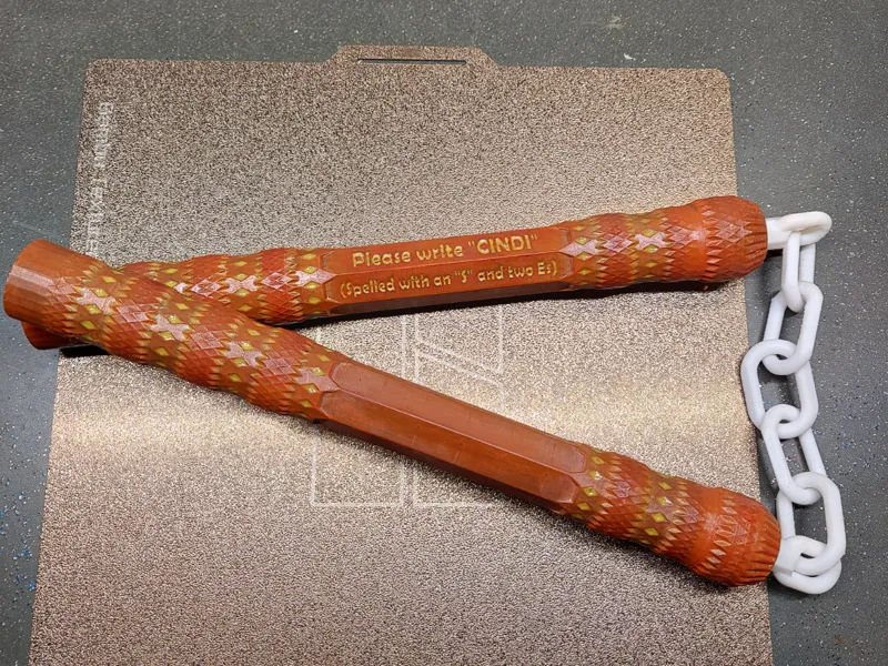 Textured BB Bearing Nunchuck