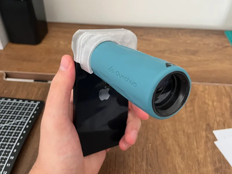 Monocular Camera Lens Mount for iPhone 13 mini