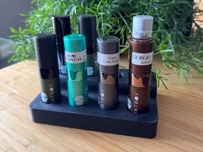 Scentbox perfume bottle stand