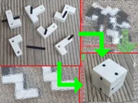 Puzzle cube a chevilles — photo 2