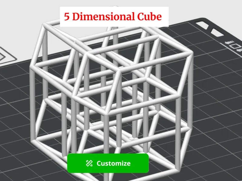 The Penteract - 5D Hypercube Shadow