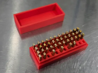 Hot Stamp 0-9 Holder (2x3x15mm Stamp Size)
