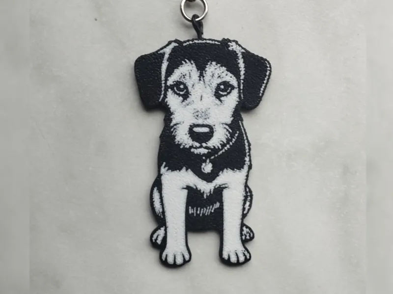 German Terrier Keychain - Cartoon
