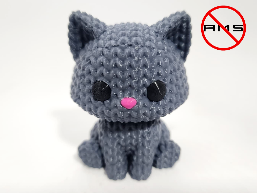 Knitted cat / NO AMS