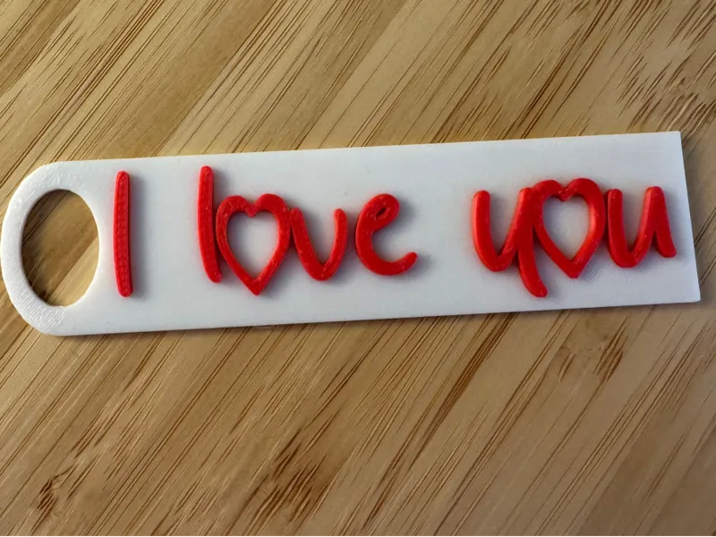 I love you keychain