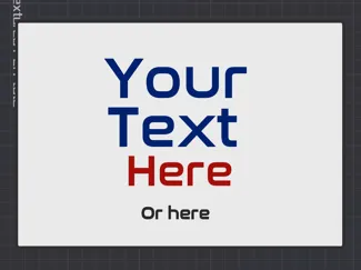 Basic Sign Blank and Customizable