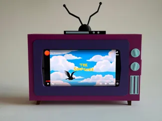 Simpson TV smartphone stand