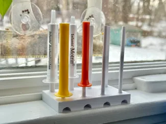 Infant and Toddler Medication Syringe Drying Rack