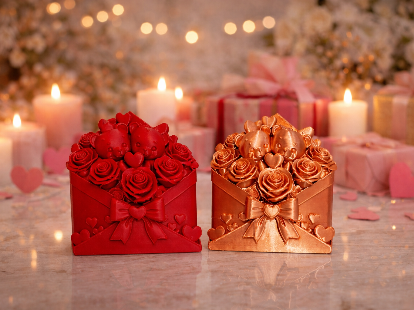 Valentine Rose Gift Box – Romantic Heart & Rose