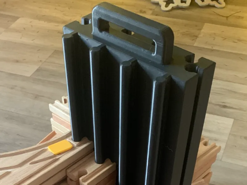 round holder wooden train Riser (brio, ikea, lidl)