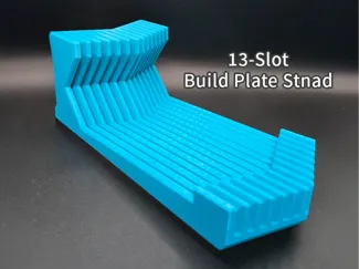 Build Plate Stand, 13-Slot Holder, Large Size
