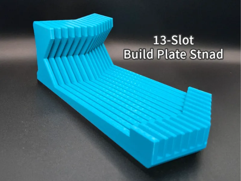 Build Plate Stand, 13-Slot Holder, Large Size