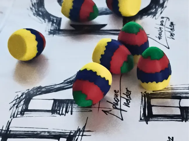 fun colourfull easter egg