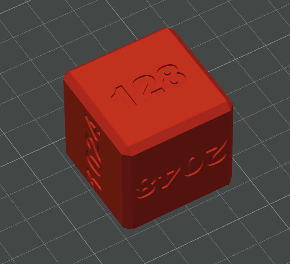 Miniatura 2 do modelo 3D Backgammon Special Doubling Cube