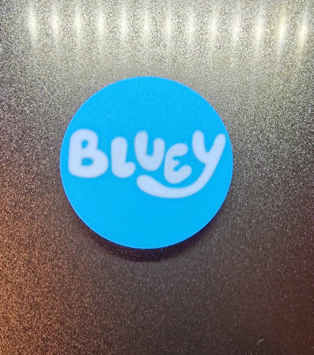 Bluey Family Coasters Mum, Dad,Bluey,Bingo&Muffin by DwarvenTraveller